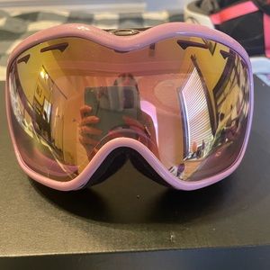 Pink Oakley goggles